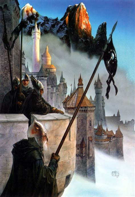 The Lord of the Rings - John Howe Art - Minas Tirith Minas Tirith, Hobbit Art, Lotr Art, O ...