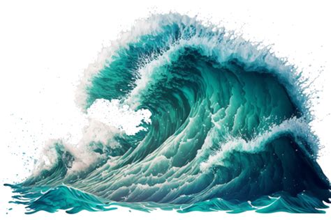 Grosse Vague De Tsunami Mer Et été PNG , Vague, Mer, Tsunami Fichier PNG et PSD pour le ...