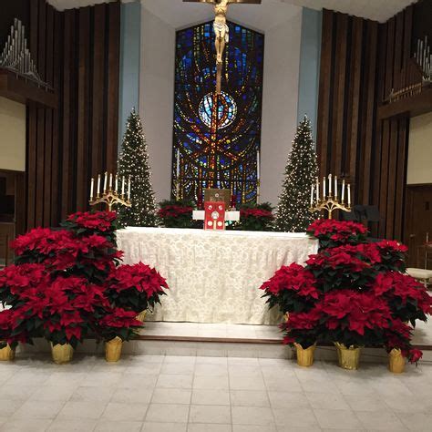 7 Best Christmas Church Arrangements images | Christmas church, Church flower arrangements ...