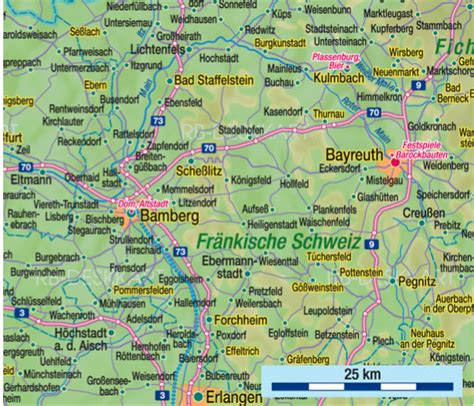 Bamberg Region Map - Prime Passages