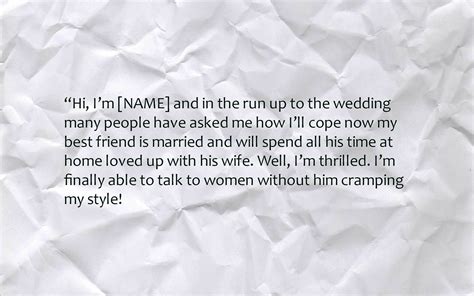 Funny Best Man Speeches | Text & Image Speeches On QuoteReel