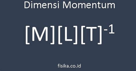 Dimensi Momentum, Begini Cara Menentukannya | Fisika