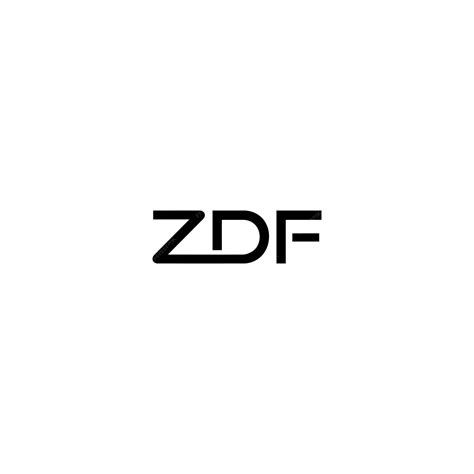 Premium Vector | Zdf logo design