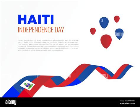 Haiti independence day background banner poster for celebration on ...