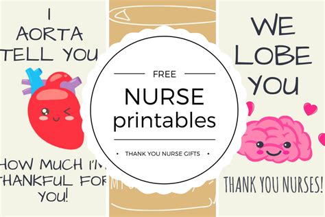 free printable nurse appreciation thank you cards thank you nurses - free printable nurse ...