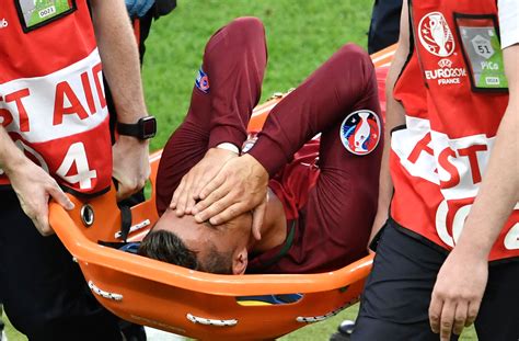 Heartbroken Cristiano Ronaldo bursts into tears after injury during Euro 2016 final | For The Win