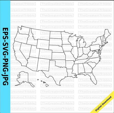 United States Map Svg Vector United States Map Clip Art Svg Clipart ...