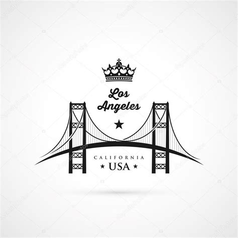 Los Angeles Vincent Thomas Bridge Stock Vector by ©I.Petrovic 62057169