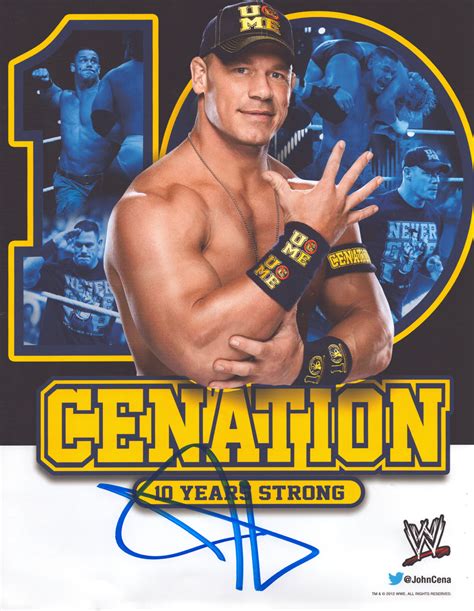 John Cena signed 11x14 Photo – Signed By Superstars