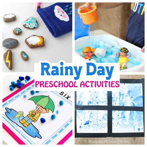 Rainy Day Preschool Activities – Munchkins and Moms