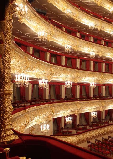 The Bolshoi Theater - Moscow - Russia | Theatre architecture, Theatre interior, 19 century aesthetic