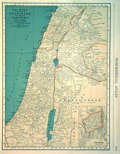 The Holy Guide Map Of Tourist Map Of Map Titles: The Hashemite Kingdom Of… By JORDAN JERUSALEM ...