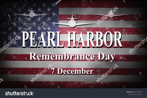 Pearl Harbor Remembrance Background Usa Flag 스톡 일러스트 1567757017 ...