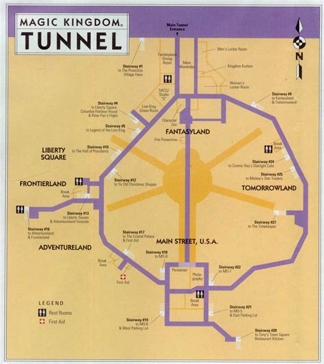 The Underground World of Tunnels Beneath Disney