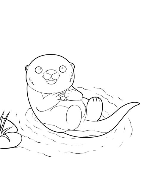 baby otter coloring pages, this pic you can find at Animal Coloring ...