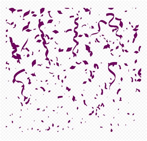 Purple Party Confetti PNG | Citypng