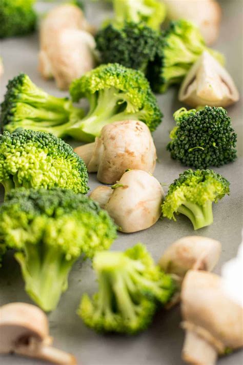 Roasted Broccoli and Mushrooms Recipe - Build Your Bite