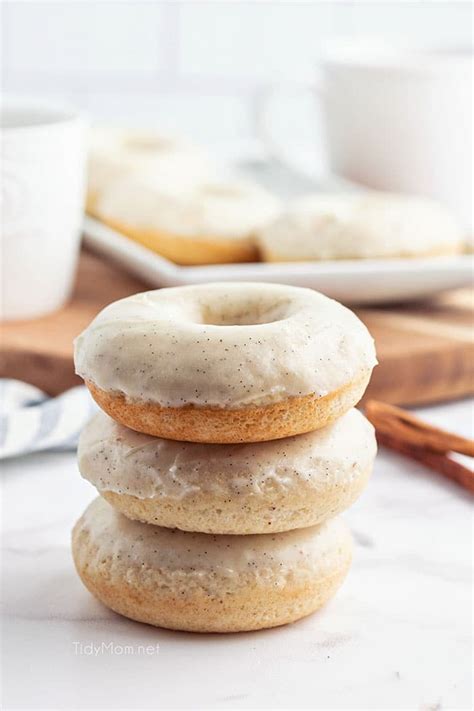 Cinnamon Donuts With Vanilla Bean Glaze - TidyMom®