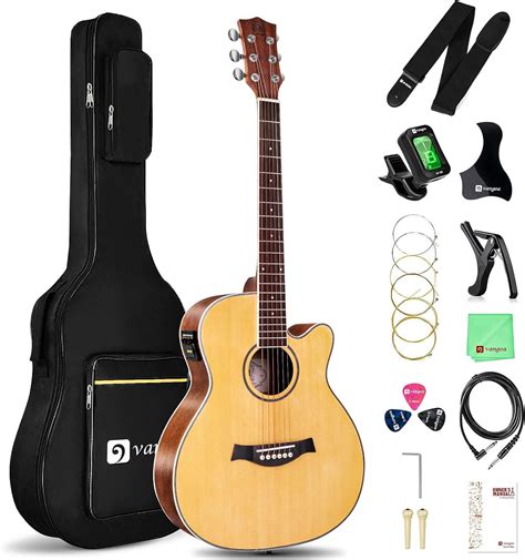 Electric Acoustic Guitar 3/4 Size - 36 Inch Acoustic Electric Guitar ...