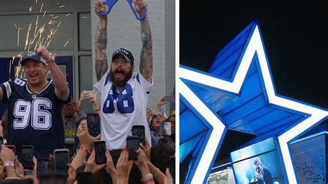 Post Malone Surprises Fans at Raising Cane's Dallas Cowboys Location