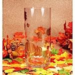 Autumn Leaves and Pumpkins Vase - Armour Products.com - Wholesale Glass ...
