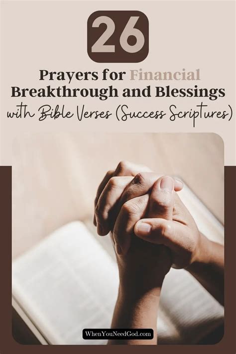 26 Prayers for Financial Breakthrough and Blessings with Bible Verses ...