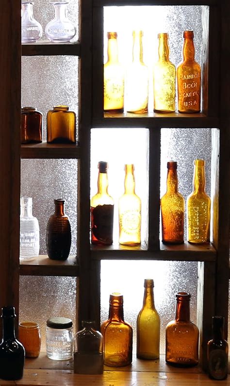 The Barns Miniature Bottle Display | Peachridge Glass