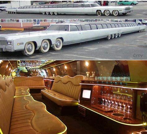 The longest car built ever in the world is a limousine, 100-ft long, that was created by Jay ...