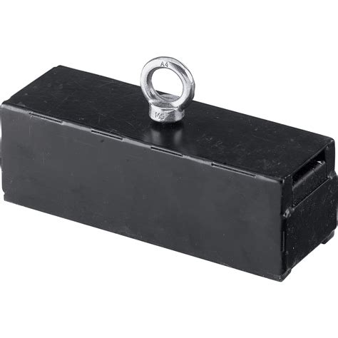 AMK Magnetics Black Heavy-Duty Holding/Retrieving Magnet — 225-Lb. Capacity, Model# 07209 ...