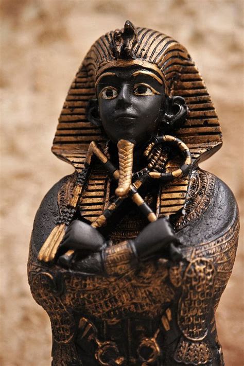 Rare Ancient Sculpture of Egyptian King Tutankhamun with Hieroglyph ...