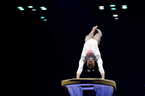 US gymnast Simone Biles lands a historic Yurchenko double pike vault in winning US Classic - The ...