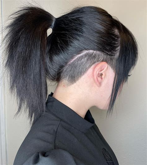 Long Undercut Ponytail Men