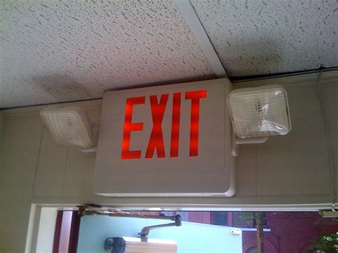 Exit Signs and Exterior Lights Instalation | St. Matthew Evangelical Lutheran Church