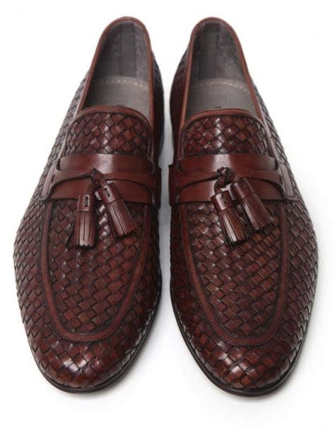 Lyst - Magnanni Shoes Woven Leather Loafers in Brown for Men