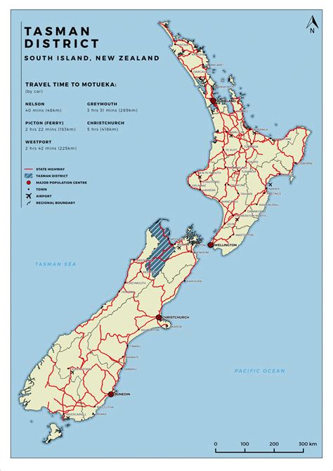 Tasman Locational Map | The Map Kiwi