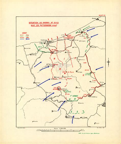 Dunkirk 28 May 1940 Battle Map – Battle Archives