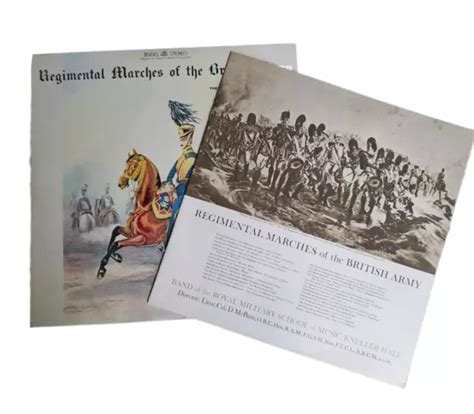 VINTAGE REGIMENTAL MARCHES Of The British Army VINYL LP RECORD w/booklet $7.99 - PicClick