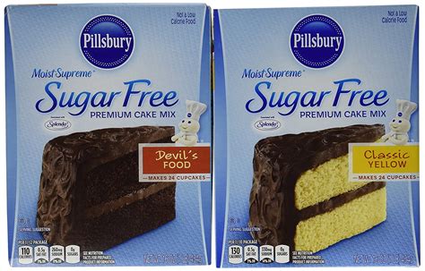 Pillsbury Sugar Free Cake Mix Value Bundle - 1 Box Sugar Free Devils ...