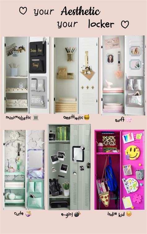 ♡︎ 𝐘our 𝐚esthetic 𝐲our 𝐬chool 𝐥ocker ♡︎ in 2023 | School lockers, School locker organization ...