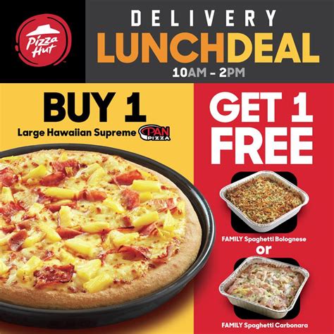 Pizza Hut Delivery Lunch Deal - Oct. 22-26, 2018 - Proud Kuripot