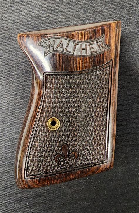 SW Walther PPK Checker Rosewood w Banner Engineered Accessories