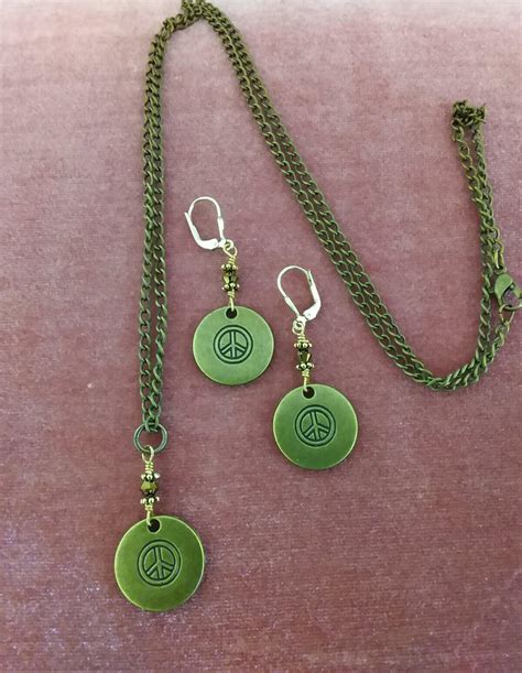 Brass Oxidized Peace Coin Necklace – Lori Rae LLC