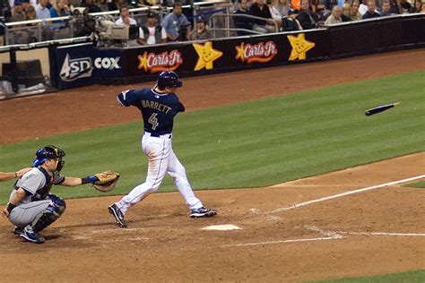 Michael Barrett broken bat | MLB San Diego Padres Michael Ba… | Flickr