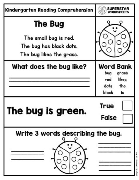 Reading Comprehension Preschool Worksheets - Worksheets Printable Free