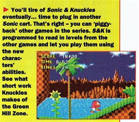 Knuckles was to be playable in Sonic 1 : r/SonicTheHedgehog