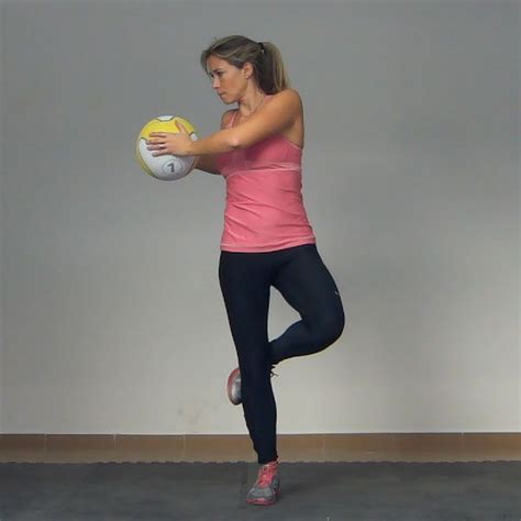 The Stork Turn with a Medicine Ball Exercise is a great way to build stability in your core as ...