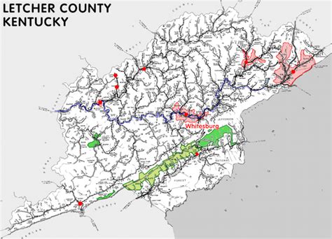 Letcher County, Kentucky - Kentucky Atlas and Gazetteer