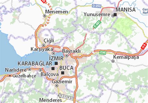 MICHELIN Bornova map - ViaMichelin