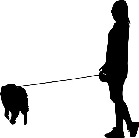 Man Walking Dog Silhouette at GetDrawings | Free download