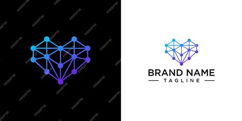 Premium Vector | Modern love logo vector